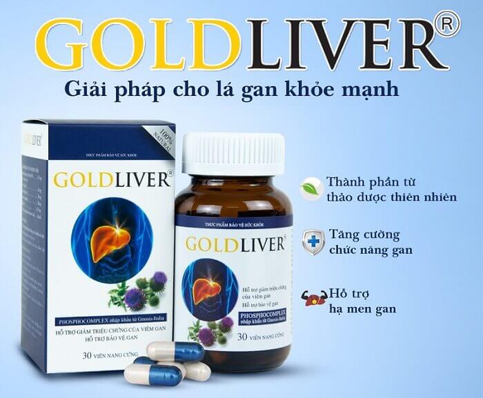 Viên uống GoldLiver giải pháp cho lá gan khỏe mạnh