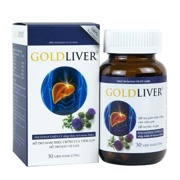 Viên uống GoldLiver hỗ trở giảm men gan cao và giúp tái tạo gan hiệu quả